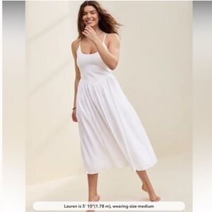 Aerie White Maxi Dress